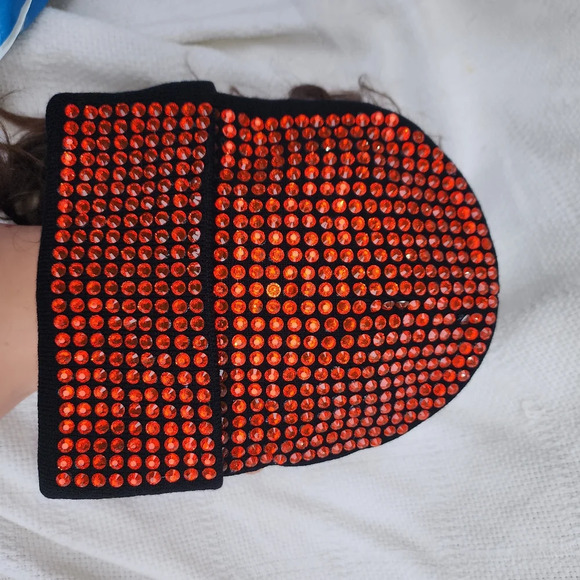 Dolls Kill Rhinestone Studded beanie NWT - Picture 4 of 10